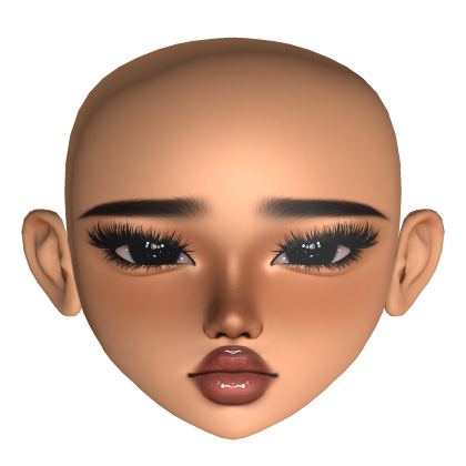 Baddie Latina Mesh Head Girl Makeup Moving Eyes