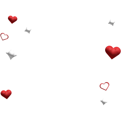 Cute Christmas Heart Sparkle Aura Confetti
