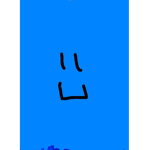 the blue smiley face