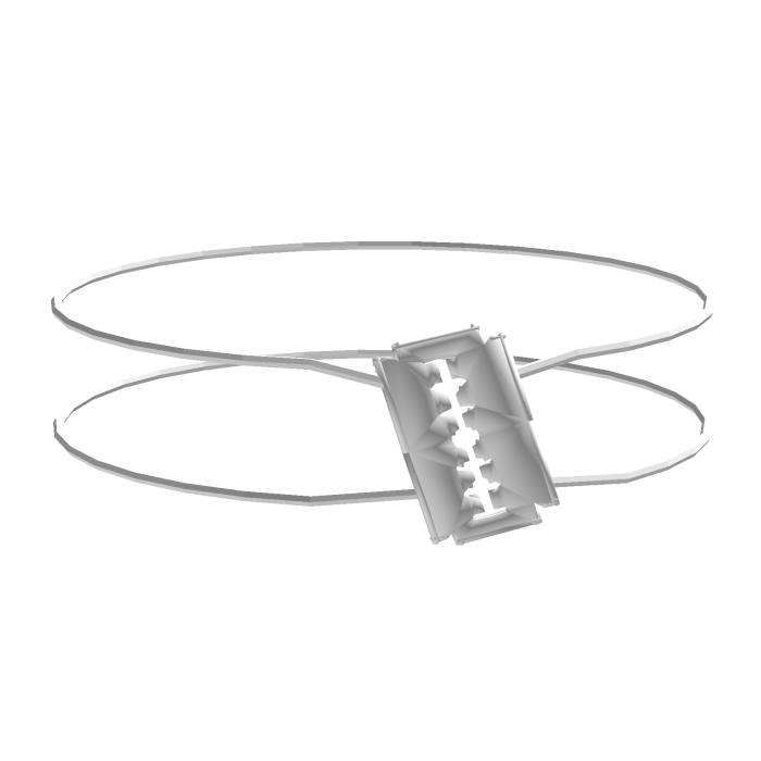 (っ҂ཀ•)っ white razor blade eyepatch 