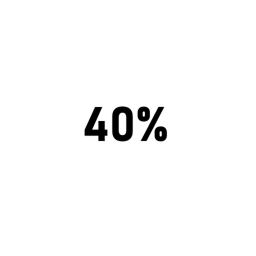 40%