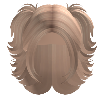 Y2K Short Swirly Curly Pigtail Hair (Blonde) Roblox item