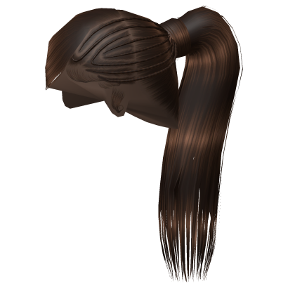 ☆ | Brown Side Swoop Braided Ponytail Roblox item