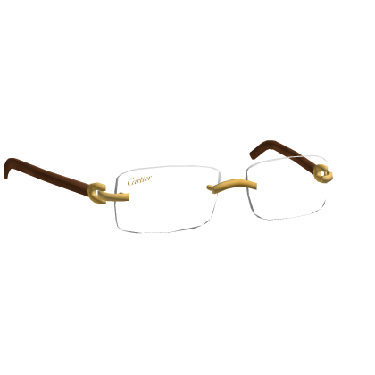 Gold Clear Cartier Shades