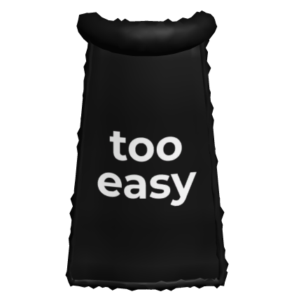 too easy Cape Roblox item