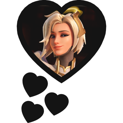 Mercy Thinking Hearts Overwatch