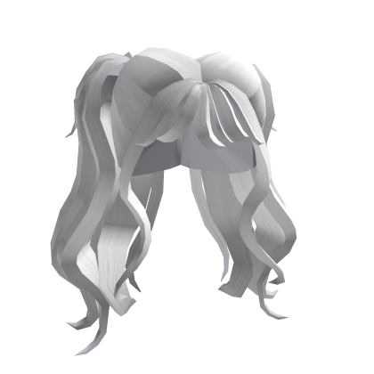 White Flowy Pigtails