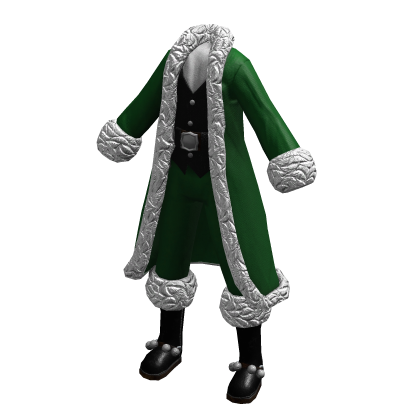 Mr. Santa Claus Outfit | Green Silver Black