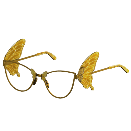 Gold Butterfly Glasses Roblox item