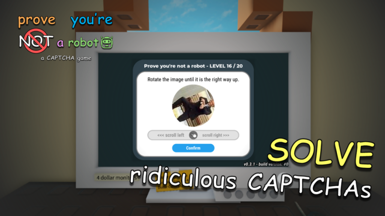 prove you're not a robot | a CAPTCHA game screenshot 2