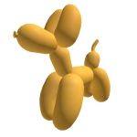 Golden Balloon Dog