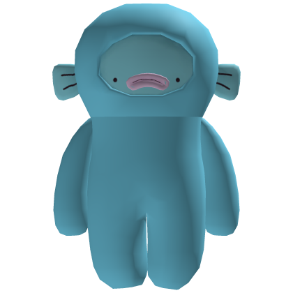 sad blue fish cute plushie backpack