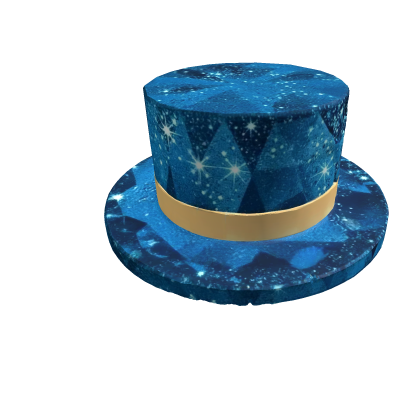 Blue Sparkle  Top Hat