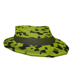 Green & Black Camo Fedora