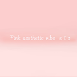 Pink Aesthetic Vibe$$