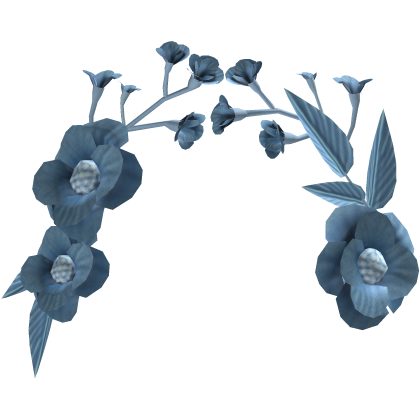 Light Blue Elegant Floral Headpiece