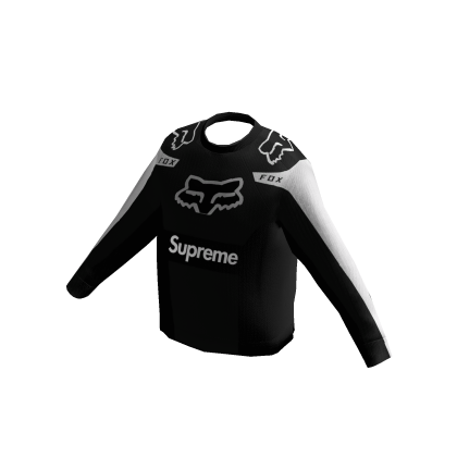 Suprem Fox Racing Moto Black Jersey Top