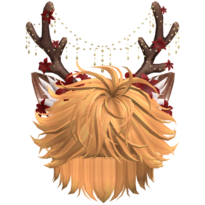Christmas Messy Hair w/ Antlers