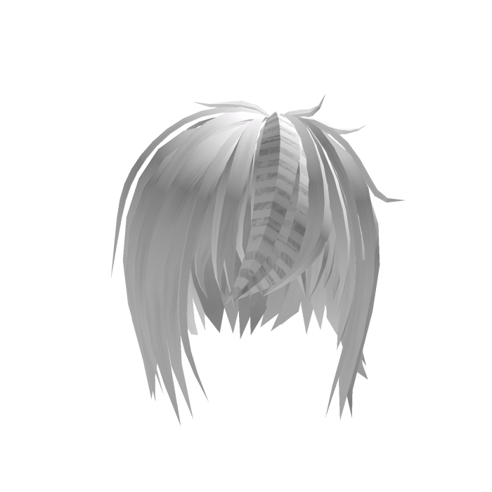 disheveled short hair white niche\moe