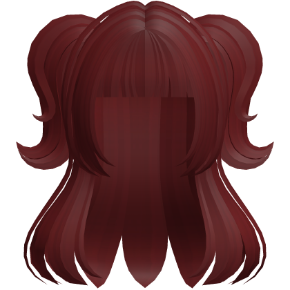 🐾 cute swirly half up doll tween hair red