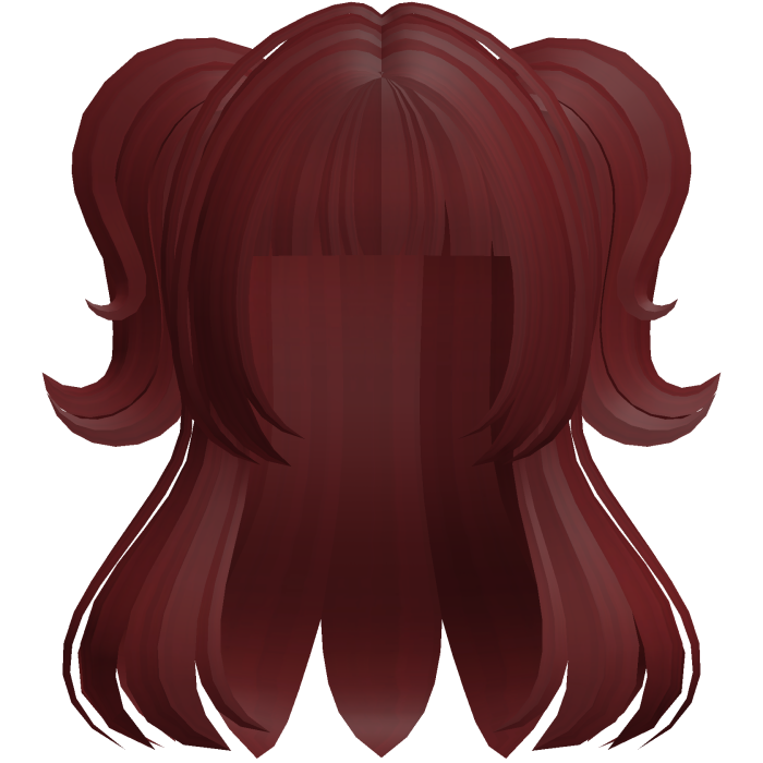 🐾 cute swirly half up doll tween hair red
