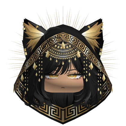 Egyptian Bob w/ Divine Gold Black Hood