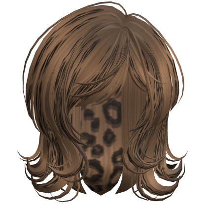Scene 2000s Darling Wolfcut Bronze Cheetah Roblox item