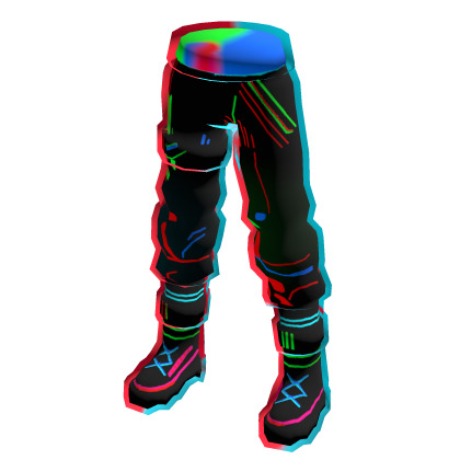 Black Glitch Trousers thumbnail