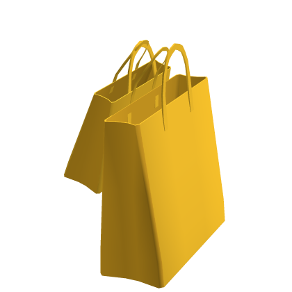 Holdable Yellow Shopping Bag - Left