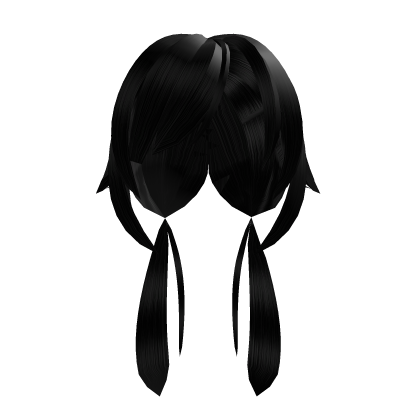 ʚ Kawaii cute anime moe Black hair y2k Roblox item