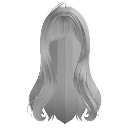 White Long Cute Anime Hair Roblox item