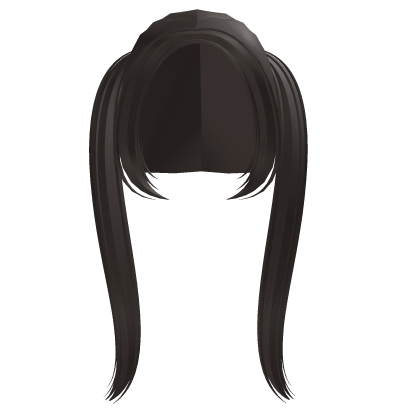 . ‿ ♡ cute long preppy soft pigtails in grey brown