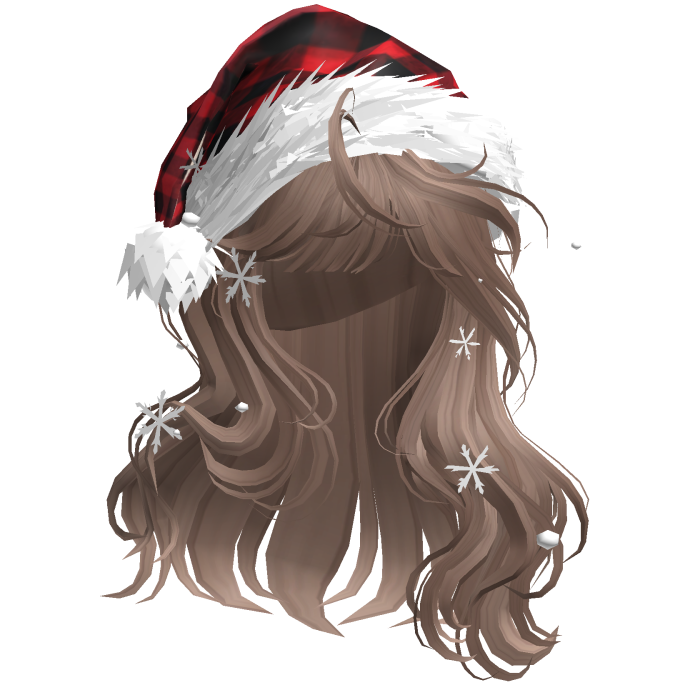 Christmas Hair w/Santa Hat (Milktea)