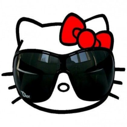 hello kitty with glasses Roblox decal