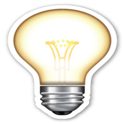 lightbulb emoji Roblox decal