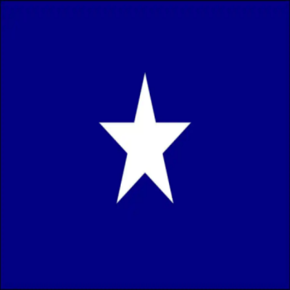 Bonnie Blue Flag Sticker Decal - Historic Texas Flag Design (3x5 Inches, Made In USA)