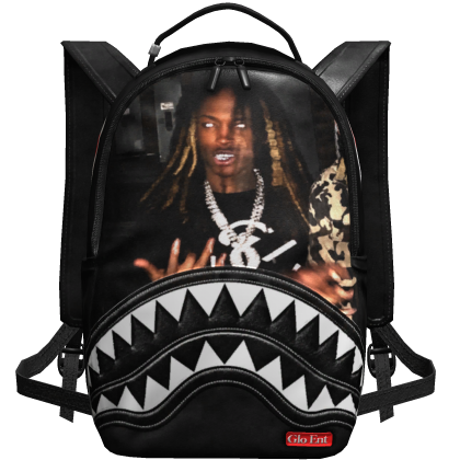(1.0) Black King Von Sprayground Backpack
