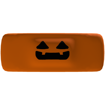 Cute Halloween Pumpkin Jack'O'Lantern Face Bandaid