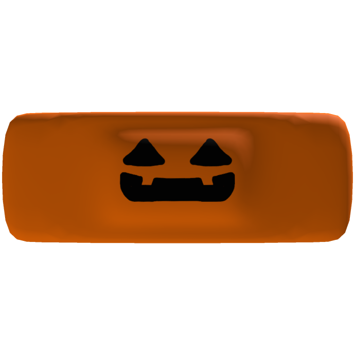 Cute Halloween Pumpkin Jack'O'Lantern Face Bandaid