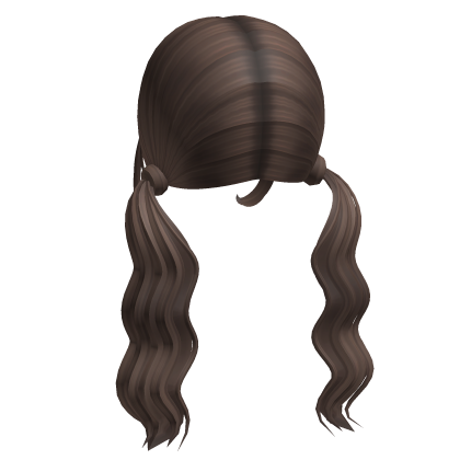 -',ৎ Low Wavy Preppy Pigtails in Light Brown