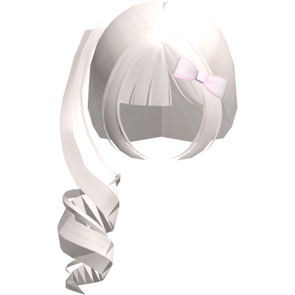 adorable ponytail hair with ribbon kawai thumbnail