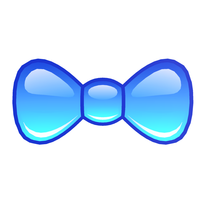 Frutiger Aero Blue Bowtie