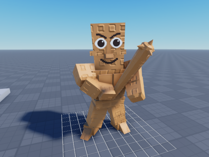 Tung Tung Tung Sahur Buffed Rigged and Animated preview 4