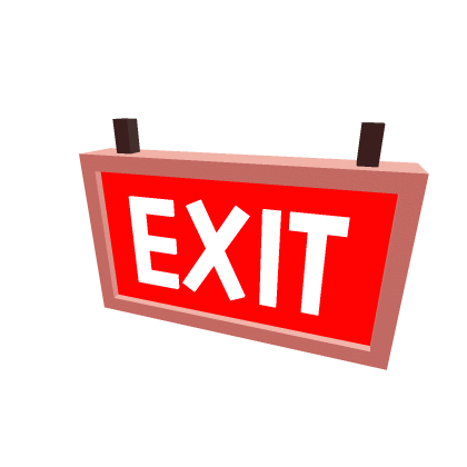 EXIT sign