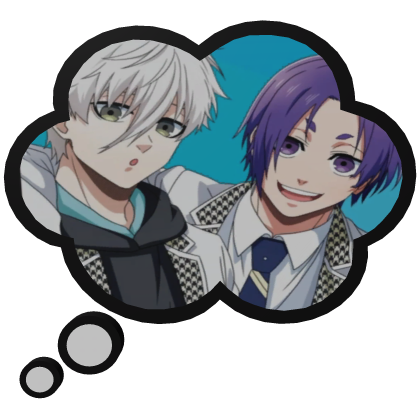 Nagi and Reo mikage Blue Lock | Thinking Bubble 
