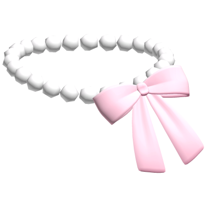 Pearl Bow Necklace Roblox item