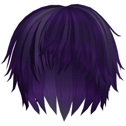 purple low spiky emo boy hair