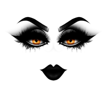 Dark Gothic Black Makeup Roblox decal