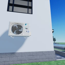 Air conditioner in buildings icon