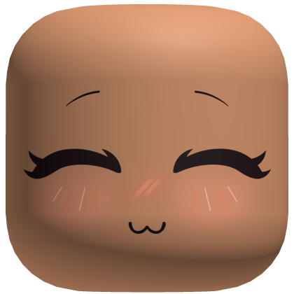 Cute Smile Blush Kawaii Face - Nougat Roblox item